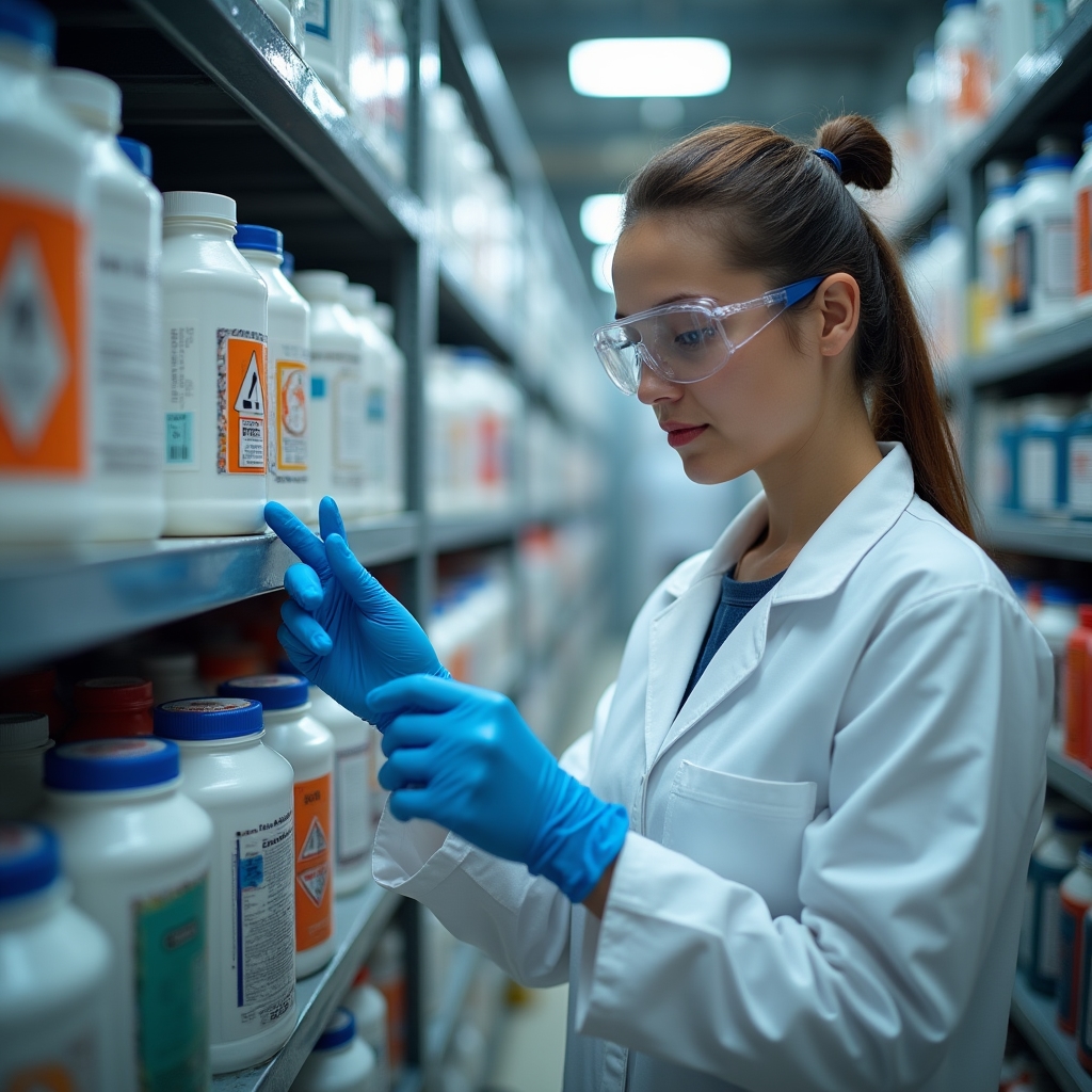 Безопасная работа с химическими веществами на предприятии